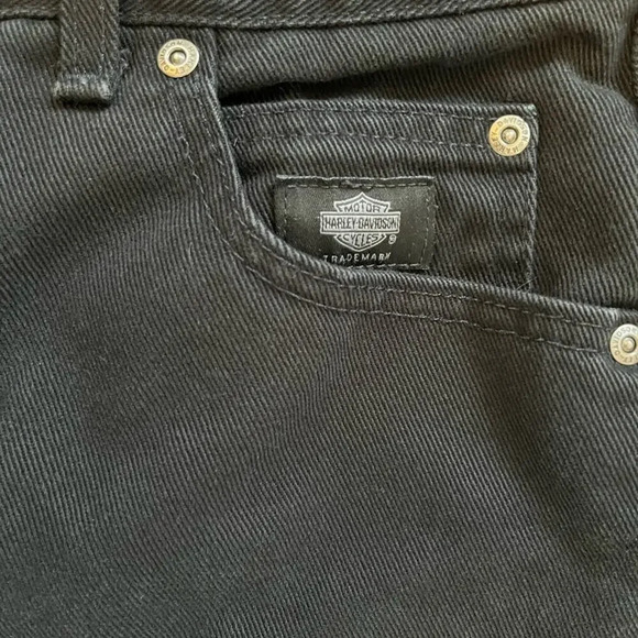 Harley Davidson‎ Black Jeans Women’s Sz 12 - Picture 2 of 10